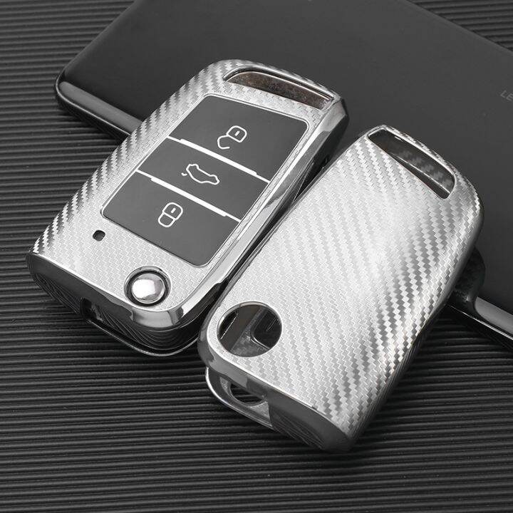 huawe-tpu-car-key-case-cover-holder-for-vw-volkswagen-tiguan-golf-7-mk7-polo-for-skoda-kodiaq-rapid-octavia-key-chain-ring-protector