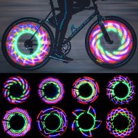 New Bicycle Spoke Lights Induction LED Colorful Bike Light Safety Warning Light Road Bike Motorcycle Car Cycling Accessories