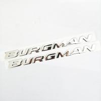 1 Set 3D Chrome Motorcycle Emblem Badge Decals Scooter Reflective Stickers For Suzuki Burgman AN125 AN200 AN400 AN650 Decals  Emblems