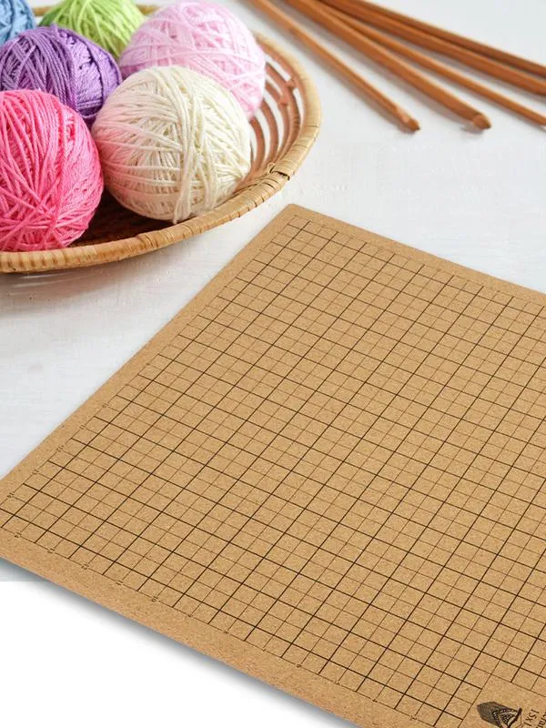 Macrame Board Portable with Grids Reusable Wooden Macrame