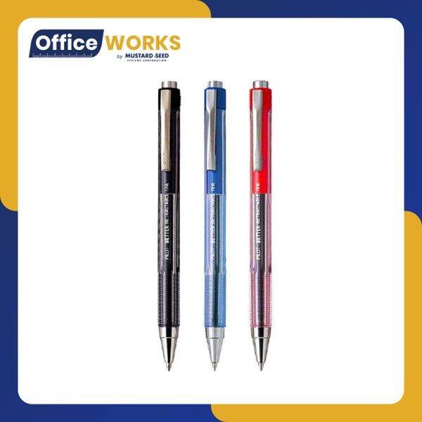 Pilot BP145F Retractable Ball Point Pen Black 12'S Lazada PH