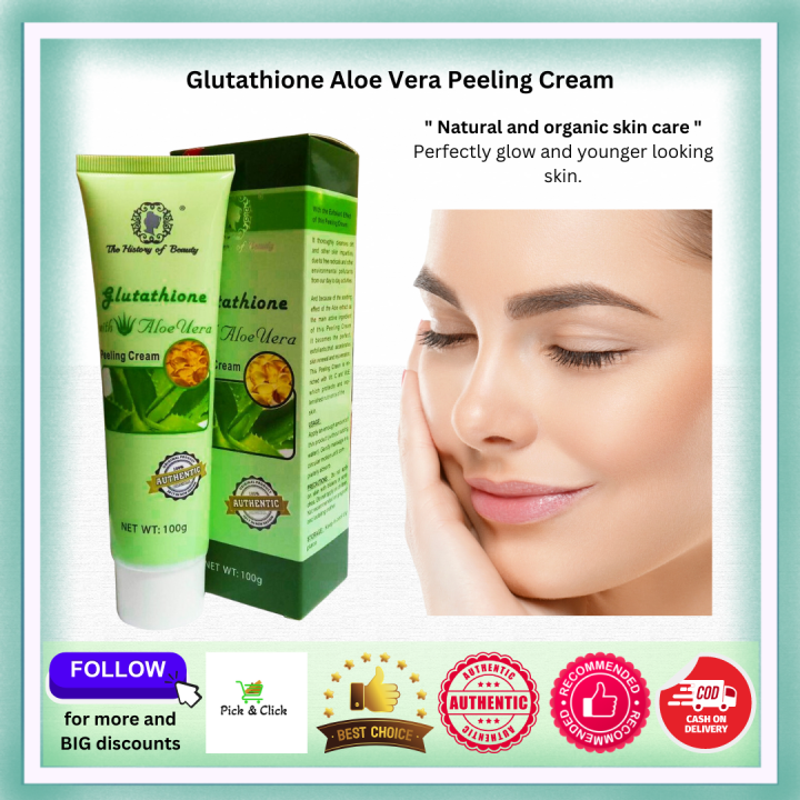 Glutathione with Aloe Vera Magic Peeling Cream Exfoliate 100g leaving ...