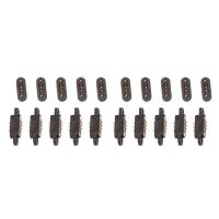 10 Pairs Spring Loaded Magnetic Pogo Pin Connector 3 Positions Magnets Pitch 2.3MM Through Holes Male Female Probe