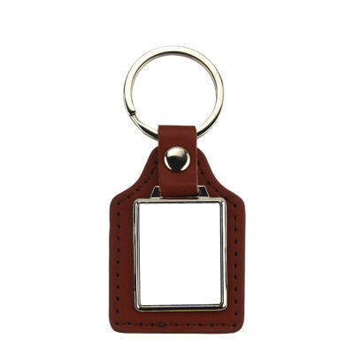 30 PCS Blank Keychain หนังระเหิด Key Chains การพิมพ์ DIY Blank Thermal Transfer Material