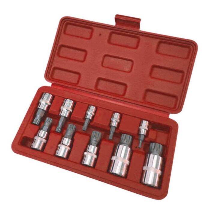 10-pcs-xzn-12-point-triple-square-spline-bit-socket-set-tamper-proof-with-case-automotive-tool-kit