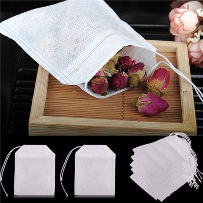 Cook Herb Spice Tools Disposable 5.5 x 7CM Tea Filter Bags Multifunction 100Pcs Drawstring Pouch Medcine Bag New Arrival Hot!