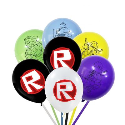 มสุ่ม18 Pcs ROBLOXs Partyบอลลูนของเล่นเด็กของขวัญวันเกิดคริสต์มาสสำหรับBoy Party Supply Home Decor