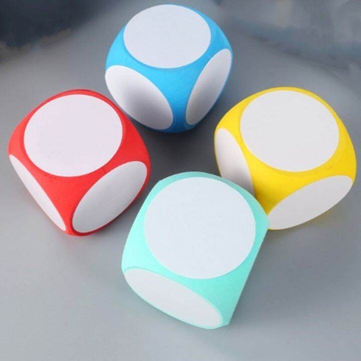 4x4 Inch Multipurpose White Boards Dice Cube Educational Dice Dry Erase
