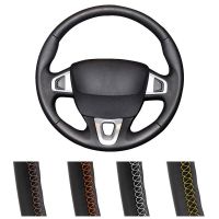 DIY Customized Car Steering Wheel Cover For Renault Megane 3 2009-2014 Scenic 2010-2015Fluence ZE 2009-2016Leather Steering Wrap Steering Wheels Acces