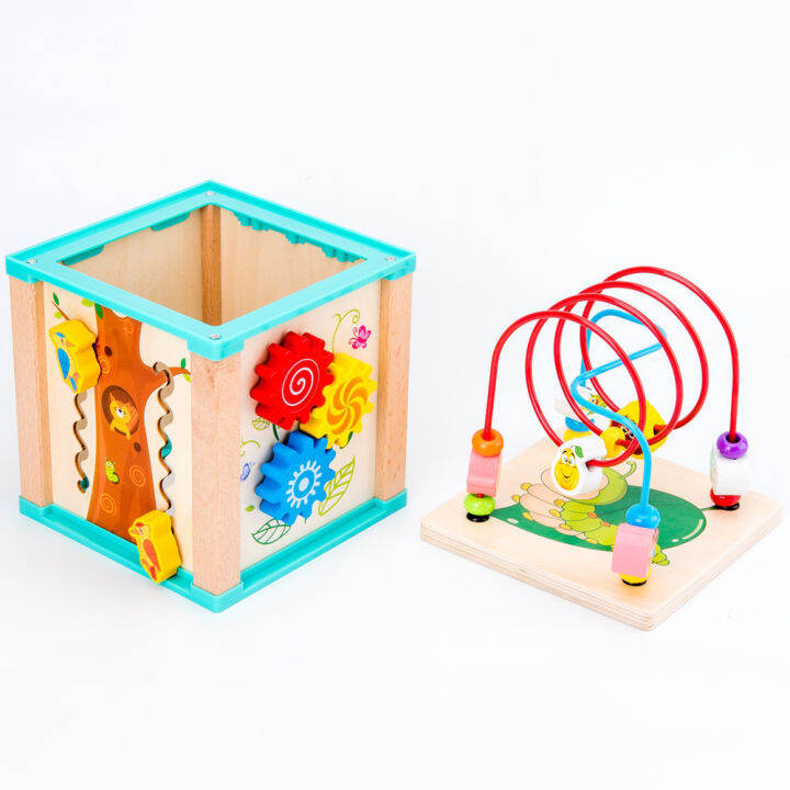 baby-wooden-montessori-toys-around-bead-maze-shape-recognition-cartoon-clock-learning-educational-toys-for-children-math-toys