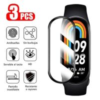 3PCS Tempered Glass For Xiaomi Mi Band 8 Smart Watchband Full Cover Screen Protector Film for Xiaomi Miband 8 Mi Band8 Glass Screen Protectors