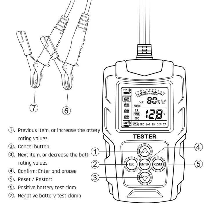 foxsur-รุ่น-fbt-200-12v-24v-เครื่องวิเคราะห์และทดสอบแบตเตอรี่-วัดค่า-ca-ccaใช้ได้ทั้งรถยนต์และมอเตอร์ไซค์