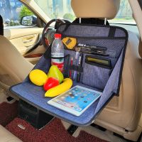 【jw】┅  Car Back Organizer with Tablet  Storage Automobiles Interior Stowing Tidying