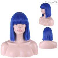 ? วิกผม wig อะนิเมะสีผมCospoayวิกผมสีBoBoหัวที่กำหนดเองวิกผมสั้นตรงสีผม