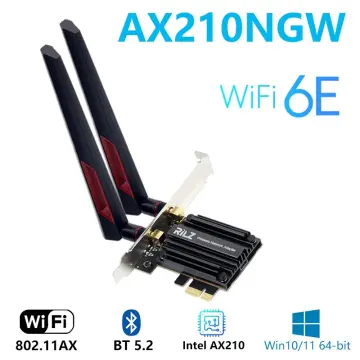 Teday Tri Band 5374M Bluetooth 5.2 WiFi 6E Desktop PCIE WifI6 Adapter Intel  AX210 Wireless Network Card Windows 11 Window10 for PC