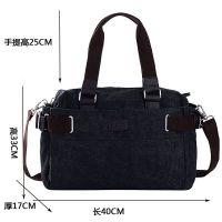 Mens Bag Canvas Handbag Casual Trendy Travel Messenger Shoulder Trend 8.15