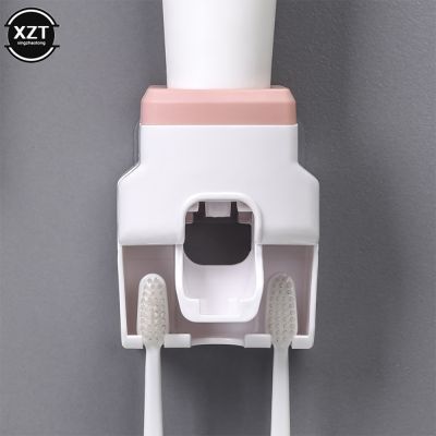 【jw】▤⊕✒  Dispensador De Creme Automático E Espremedor Dental Criativo Wall Mount Suporte Escova Dentes acessórios Do Banheiro Preguiçoso