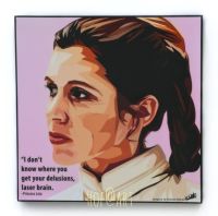 Princess Leia #1 เจ้าหญิงเลอา Star Wars สตาร์วอร์ส รูปภาพ​ติด​ผนัง​ pop art พร้อมกรอบและที่แขวน แต่งบ้าน ของขวัญ กรอบรูป​ โปสเตอร์