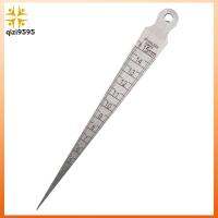 QIZI9595 1-15มม. สแตนเลสสตีลเชื่อม เมตริกและอิมพีเรียล กฎ Gap Gage แบบพกพาได้ เกจวัดความรู้สึก การวัดเทป