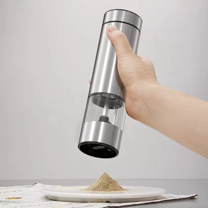automatic-salt-pepper-grinder-electric-spice-mill-grinder-seasoning-adjustable-coarseness-kitchen-tools-grinding
