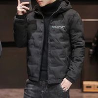 2023 Discovery New men Winter fashion outdoor casual Winterproof warm Zipper hooded down jacket Flight jacket