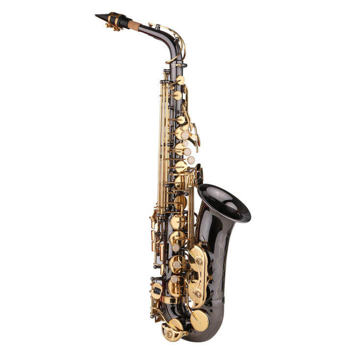 [ammoon]Saxophone Eb Eflat Alto Saxophone Sax NickelPlated Brass Body