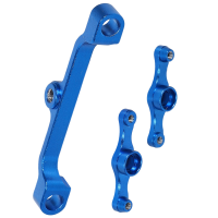 2X Aluminum Alloy Steering Link Set for TT01 TT01E TT01D TT01ED TT-01 Tyep-E 54058 53864 Upgrade Parts,Blue