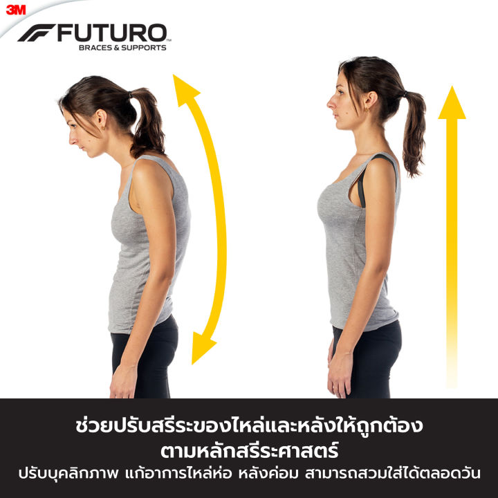3m-futuro-posture-corrector-adjustable-ฟูทูโร่-อุปกรณ์พยุงไหล่และหลัง-สีดำปรับกระชับ-1-ชิ้น