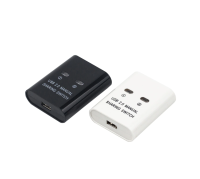 USB Sharing HUB พร้อมด้วยตนเอง KEY SWITCH 2 พอร์ตสำหรับเครื่องพิมพ์คอมพิวเตอร์ PC คอมพิวเตอร์สองหุ้น USB อุปกรณ์