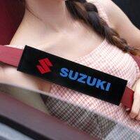 [Automobile accessories] ปลอกสายนิรภัยรถเข็มขัดป้องกันระบายอากาศที่สะดวกสบายผ้าคลุมสำหรับ Suzuki จิมนี่แกรนด์วีทาร่า Sx4 Swift Alto