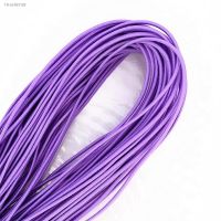 ◇ 2mm Light purple high elasticity round elastic bandage round elastic rope rubber band elastic line DIY sewing accessories 5-20 M