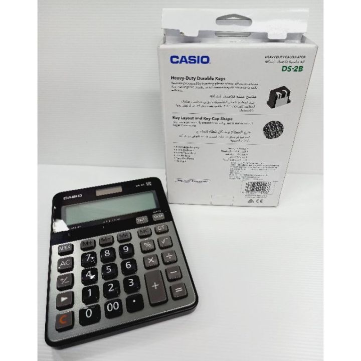 casio-ds-2b-เครื่องคิดเลขตั้งโต๊ะ-12-หลัก-เครื่องคิดเลข-จอใหญ่-calculator-คาสิโอ้-ของแท้-ประกัน-cmg-2-ปี-สีดำ