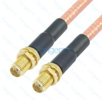 RG400 SMA Female to SMA Female jack Bulkhead Coaxial Cable RG-400 double shielded Coax Kable Low Loss 50ohms Lot High Quality