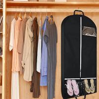 Heavy-Duty Garment Bag Dustproof Dress Coat Shirt Hanging Bag with 2 Pockets Handles Closet Wardrobe Organizer for Home Wardrobe Organisers