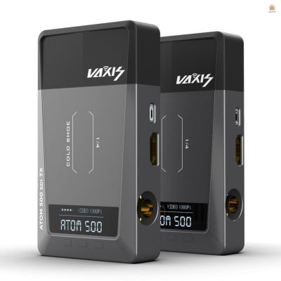 Vaxis ATOM 500 SDI Version 1080P HDMI ตัวรับส่งสัญญาณวิดีโอ ไร้สาย ระยะการส่งสัญญาณ 150 ม. / 492 ฟุต ขนาดใหญ่ สําหรับกล้อง DSLR กิมบอลกันสั่น