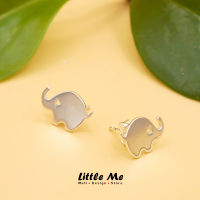 Little Me Jewelry , littleme ต่างหูช้างจิ๋วสีเงิน สินค้าทำมือ ของขวัญสำหรับเธอ(แถมฟรี+ กล่องของขวัญ) ตุ้มหู , ต่างหู