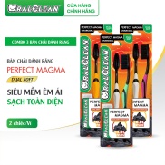 Bộ 6 bàn chải OralClean Perfect Magma - lông chải xoắn kép thế hệ mới