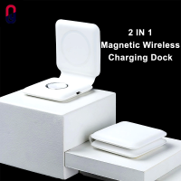 ZZOOI 2022 New 2 in 1 Wireless Magnetic Charging Dock 15W Fast Magsafe Charger for Iphone 14 13 12 11 AirPods Apple Watch