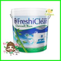 สีน้ำทาภายใน CAPTAIN FRESHI CLEAN CHARCOAL CLEAN BASE C กึ่งเงา 2.5 แกลลอนWATER-BASED INTERIOR PAINT CAPTAIN FRESHI CLEAN CHARCOAL CLEAN BASE C SEMI-GLOSS 2.5GAL **คุ้มที่สุดแล้วจ้า**