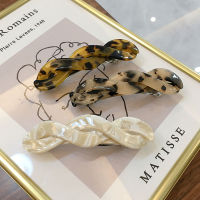 1 Pc Korean Acetate Hair Clips Hairpins Vintage Leopard Twisted Spring Side Clip for Women Barrettes Headdress Hair Accessories