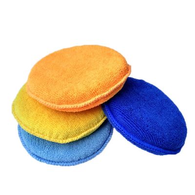 【CC】 Multifunctional Protable car MicroFiber Waxing polishing Sponge Small Round Shaped Detailing  Car care accessories