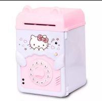 【TUTOO SHOP】พร้อมส่งจากไทย！กระปุกออมสินตู้เซฟดูดแบงค์ （ATM）Cartoon Bank ลายHello Kitty สุดน่ารัก สามารถเป็นของขวัญได้