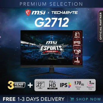 MSI G2412 23.8 FHD IPS 170Hz 1ms ESports Gaming Monitor With FreeSync  Premium