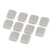 10pcs/set 4MM Gray Plastic Handle Straight Potentiometer Fader Knob Caps Equalizer Potentiometer Fader Cap Hole