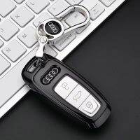 Juve TPU + PC ที่ครอบกุญแจ AUDI,จี้พวงกุญแจโลหะอัลลอย AUDI,ที่ใส่กุญแจ,พวงกุญแจ,Keyfob เคสสำหรับ AUDI A6L 2019ปี/A7/A8L