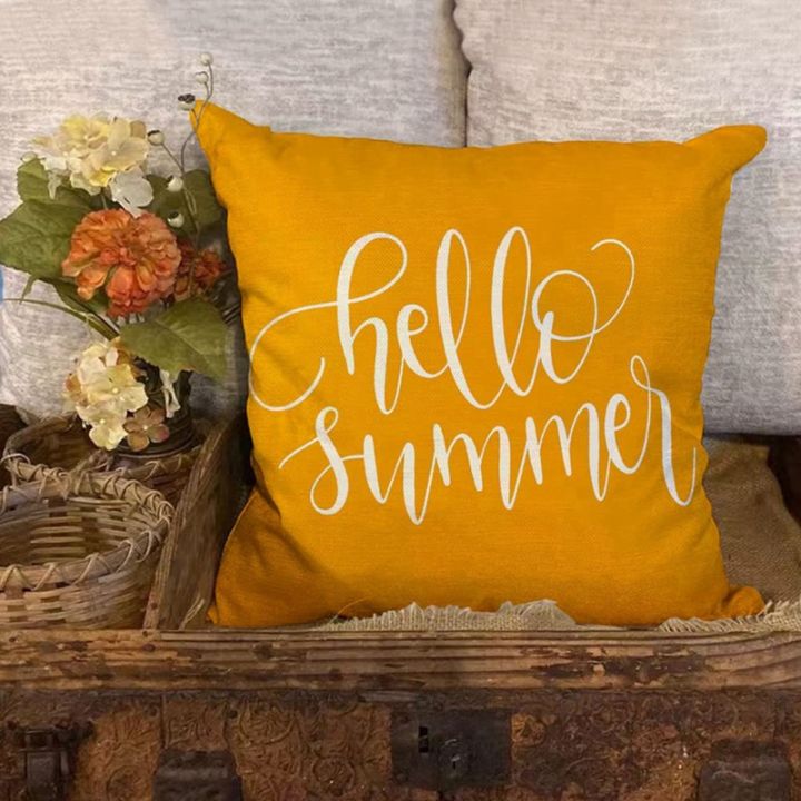 summer-pillow-covers-18x18-set-of-4-farmhouse-throw-pillows-summer-decorations-buffalo-sunflower-cushion-case