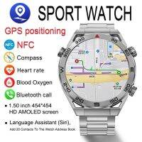 นาฬิกา NFC อัจฉริยะ2023สำหรับผู้ชายระบบติดตาม GPS หน้าปัดเข็มทิศ Jam Tangan Sport โทรผ่านบลูทูธกำหนดค่าอัตราการเต้นของหัวใจ ECG Smartwatch สำหรับ Xiaomi แอนดรอยด์ VernaAbig