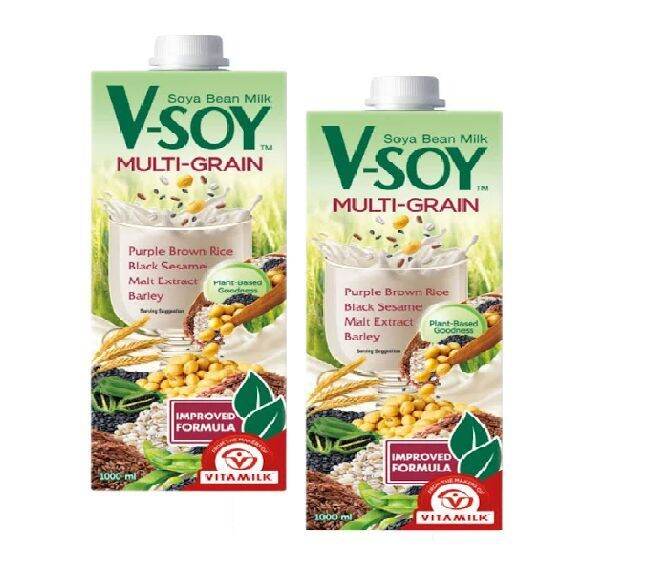 VSoy Multigrain Soya Bean Milk 1L Set of 2 Lazada PH