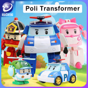 RUICHENG Robot Toys Robocar Poli Transformer Pull Back Robot Kids Car Toys
