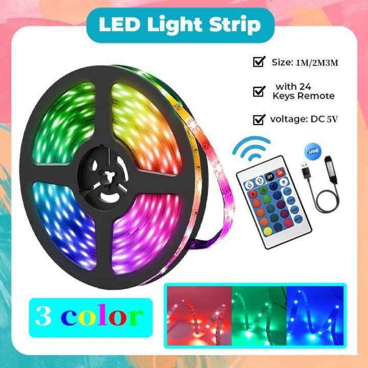 USB LED Strip Light 2835 5V RGB Suitable for 3 Colors 30LED of Living ...